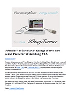 Vorschau: Mixingroom - Artikel über V13 & KlangFormer